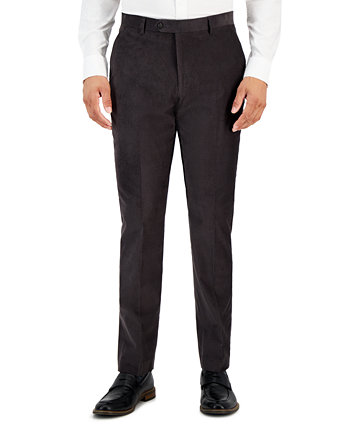 Мужские однотонные вельветовые брюки современного кроя Tommy Hilfiger
