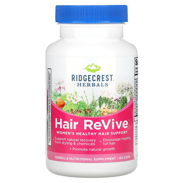 Восстановление волос, 120 капсул RidgeCrest Herbals