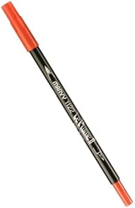 Uchida 1122-C-19 Marvy Extra Fine Tip Le Plume II Double Ender Marker Pen, Carmine Uchida