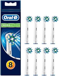 Oral-B Cross Action Replacement Brush Heads for an Oral-B Electric Toothbrush, Pack of 6, Black Oral-B