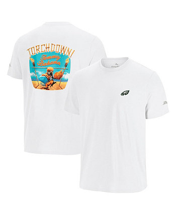 Men's White Philadelphia Eagles Sport Torchdown Graphic T-Shirt Tommy Bahama