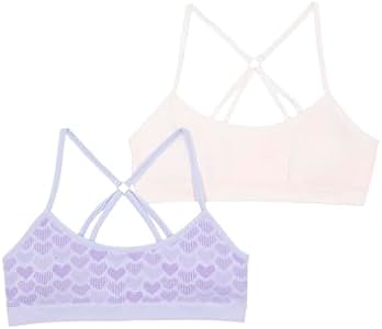 Hanes Girls' Comfortflex Fit Seamless Racerback 2-Pack Bra Hanes