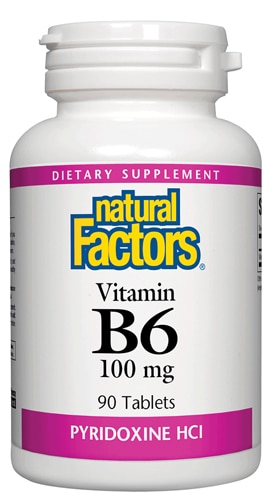 Natural Factors Витамин B6 - 100 мг - 90 таблеток Natural Factors