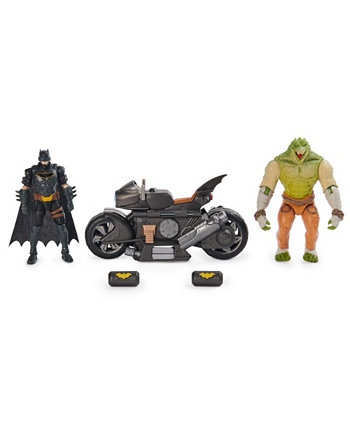 Converting Batcycle Battle Pack with Exclusive 4" Killer Croc and Batman Action Figure Batman