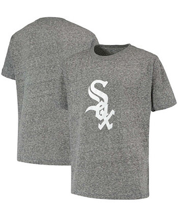 Youth Heathered Black Chicago White Sox Snow T-shirt Stitches