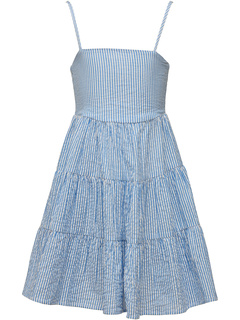 Cornflower Stripe Beach Dress (Little Kids/Big Kids) Snapper Rock