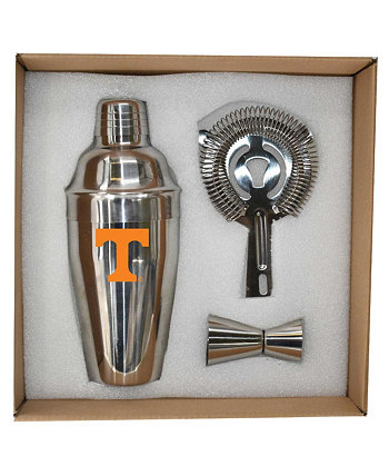 The Tennessee Volunteers Stainless Steel Shaker, Strainer and Jigger Set Memory Company