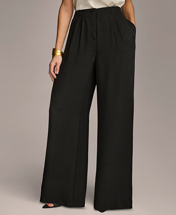 Женские широкие брюки со складками спереди Donna Karan New York