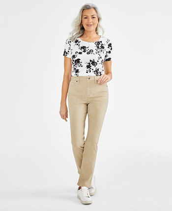 Женские прямые джинсы с высокой посадкой, созданные для Macy's Style & Co