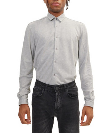 Мужская приталенная рубашка Modern с узким воротником RON TOMSON