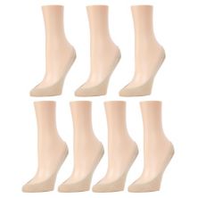 Женские Носки MEMOI No-Show Micro Shoe Liners 7-Pack MEMOI