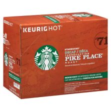 Кофе без кофеина Starbucks Pike Place, капсулы Keurig® K-Cup®, средней обжарки - 24 шт. Starbucks