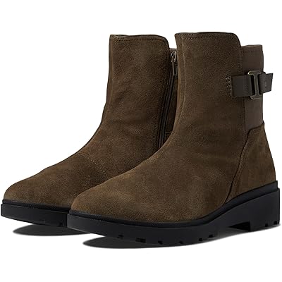 Кожаные и текстильные ботинки Clarks Calla Mid с амортизацией Cushion Soft™ и боковой молнией Clarks