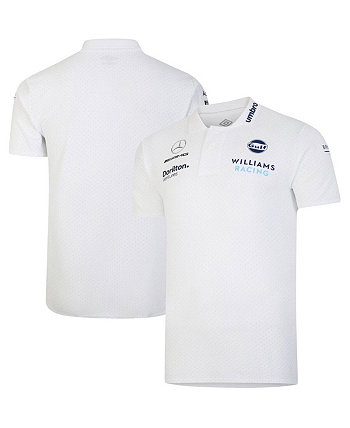 Men's White Williams Racing CVC Media Polo Umbro