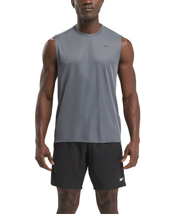 Мужская футболка без рукавов со шлейфом стандартного кроя из технического материала Reebok