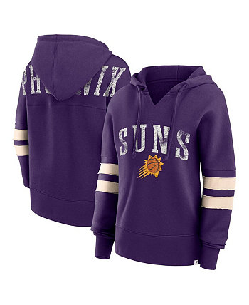 Женская фиолетовая рваная толстовка с капюшоном Phoenix Suns Bold Move Dolman с v-образным вырезом Fanatics