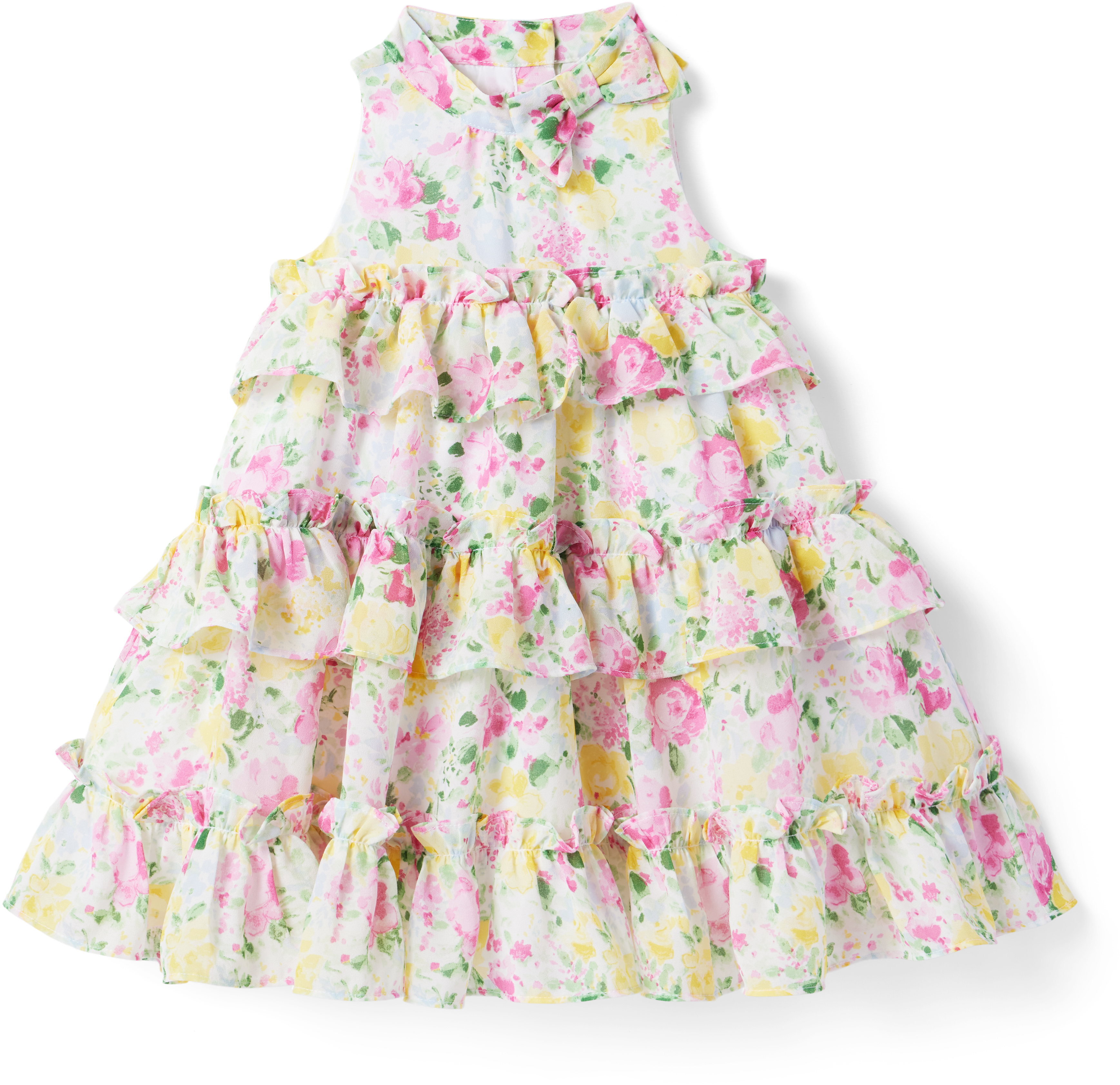 Tiered Floral Dress (Toddler/Little Kids/Big Kids) Janie and Jack