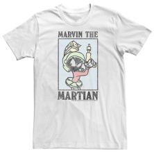 Футболка Big & Tall Looney Tunes Marvin The Martian с плакатом Looney Tunes