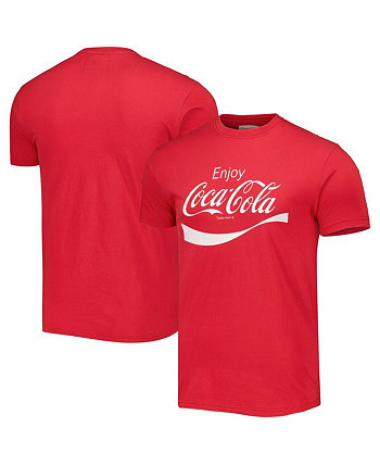 Мужская и женская красная рваная футболка Coca-Cola Brass Tacks American Needle