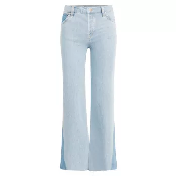 Укороченные джинсы широкого кроя с высокой посадкой Rose Hudson Jeans