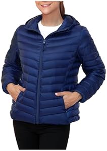 Rokka&Rolla Women's Lightweight Packable Down Puffer Jacket Coat Rokka&Rolla