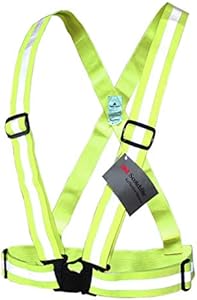 Salzmann 3M Reflective Cross Belt Vest for Children | Highly Reflective with Adjustable Straps | Made with 3M Scotchlite Salzmann