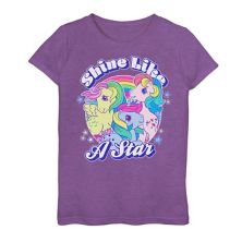 Футболка My Little Pony Shine Like Star с графическим рисунком для девочек 7–16 лет My Little Pony