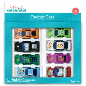 Celebrations Racing Cars - 8 Pack Assorted Way To Celebrate