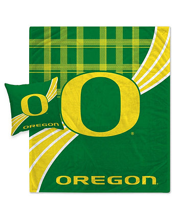 Легкий комбинированный комплект одеяла и подушек в клетку Oregon Ducks в клетку Wave Pegasus Home Fashions