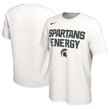 Unisex Nike  White Michigan State Spartans 2024 On-Court Bench Energy T-Shirt Nitro USA
