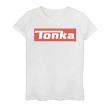 Простая красная футболка с графическим логотипом Tonka для девочек 7-16 Tonka
