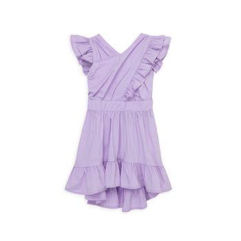 Little Girl's High-Low Wrap Dress Habitual