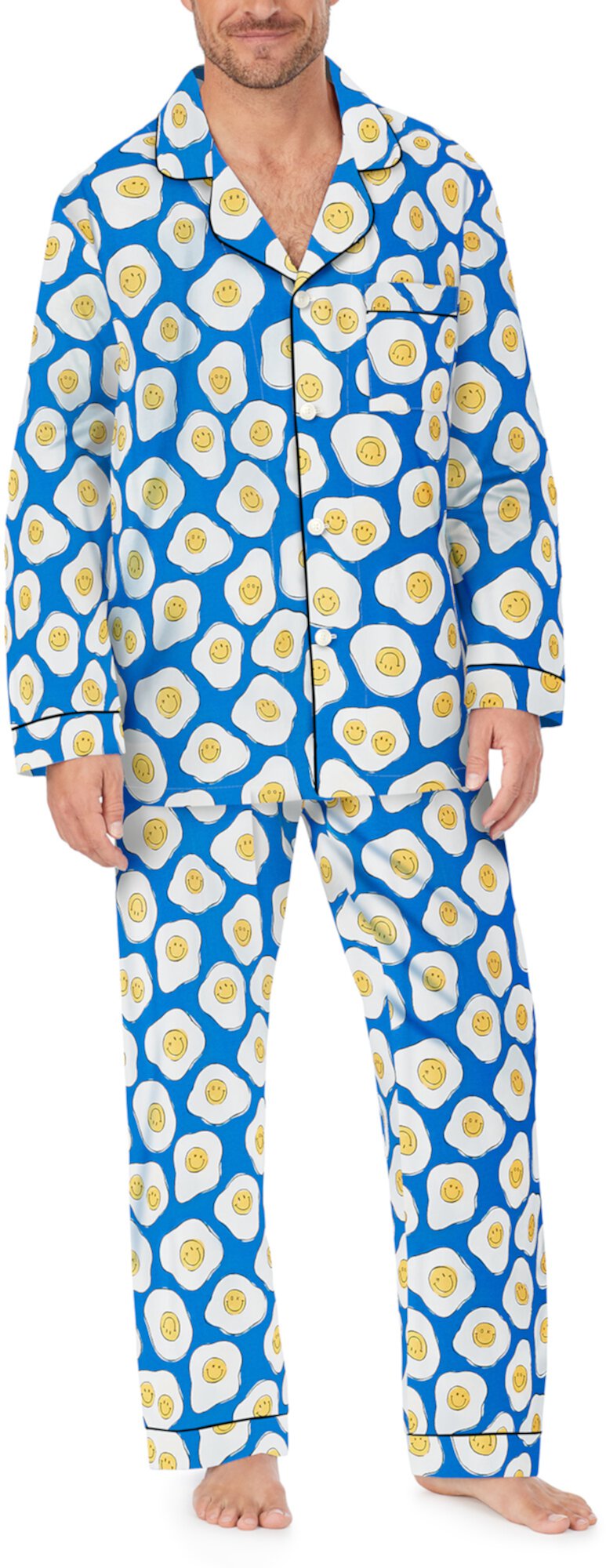 Zappos Print Lab: классический пижамный комплект Sunny Side Up с длинными рукавами BedHead