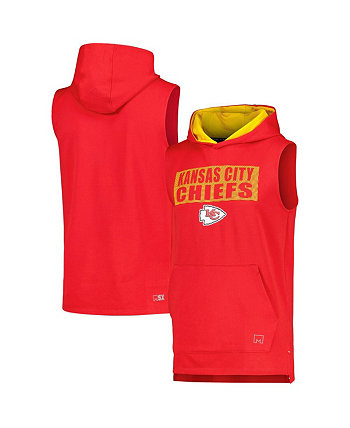 Мужской красный пуловер без рукавов Kansas City Chiefs Marathon с капюшоном MSX by Michael Strahan