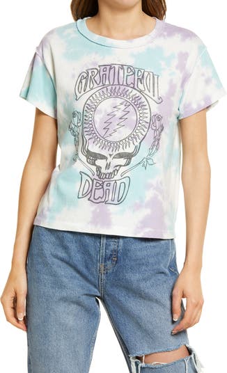 Женская футболка Grateful Dead Sky Tie Dye с обратным рисунком Daydreamer
