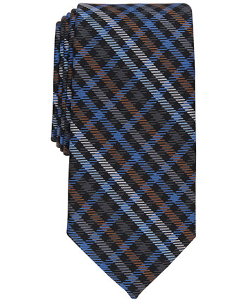 Men's Mott Plaid Tie, Created for Macy's Club Room