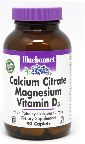 Кальций Цитрат Магний плюс Витамин D3 - 90 таблеток - Bluebonnet Nutrition Bluebonnet Nutrition