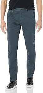 BOSS Men's Tapered Fit Cotton Blend Trousers BOSS