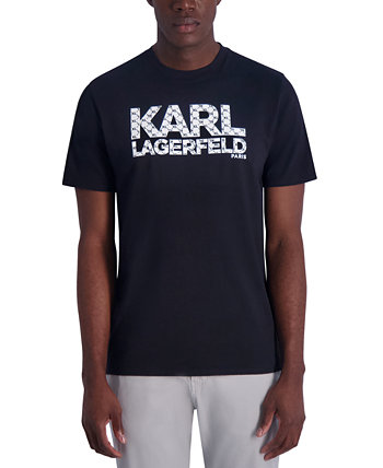Мужская Хлопковая Футболка Slim Fit C Логотипом-Монограммой Karl Lagerfeld Paris Karl Lagerfeld Paris