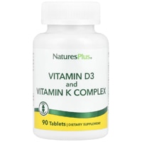 Vitamins D3 & K2 -- 90 Tablets (Таблетки) NaturesPlus