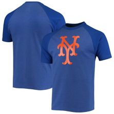 Мужская футболка Royal New York Mets Raglan с вышивкой и вышивкой Stitches