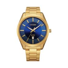 Мужские часы Citizen с синим циферблатом из нержавеющей стали золотистого цвета - BI1032-58L Citizen