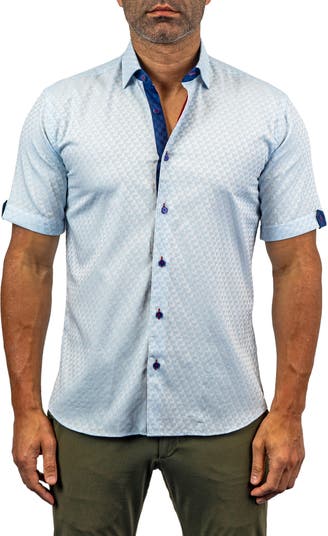 Рубашка с короткими рукавами и коротким рукавом с геометрическим принтом Fresh Air Maceoo