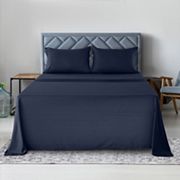 Lux Decor Microfiber Stripe Bed Sheets Ultra Soft Hypoallergenic Bedding With Pillowcases Lux Decor Collection