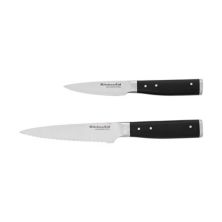 KitchenAid KO2PTHSOHOBA Gourmet 2-шт. Набор универсальных ножей и ножей для очистки овощей с тремя заклепками и чехлами KitchenAid