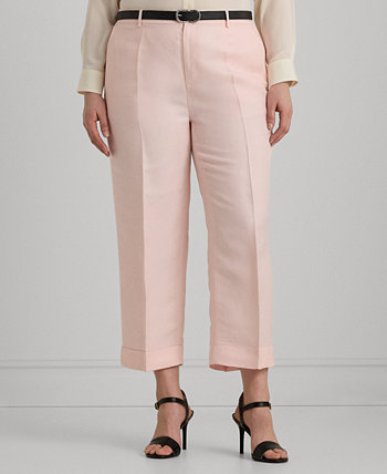 Укороченные широкие брюки из твила больших размеров LAUREN Ralph Lauren