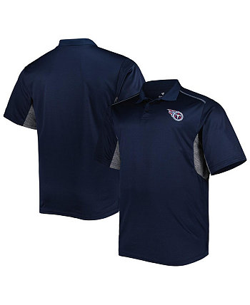 Мужская темно-синяя рубашка поло Tennessee Titans Big and Tall Team Color Fanatics