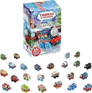 Адвент-календарь Thomas & Friends с 24 миниатюрными игрушками-поездами для детей от 3 лет Thomas & Friends