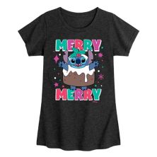 Disney's Lilo & Stitch Girls 7-16 Merry Fruitcake Graphic Tee Disney