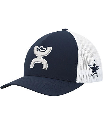 Мужская темно-синяя, белая шляпа Dallas Cowboys Trucker Flex Hooey
